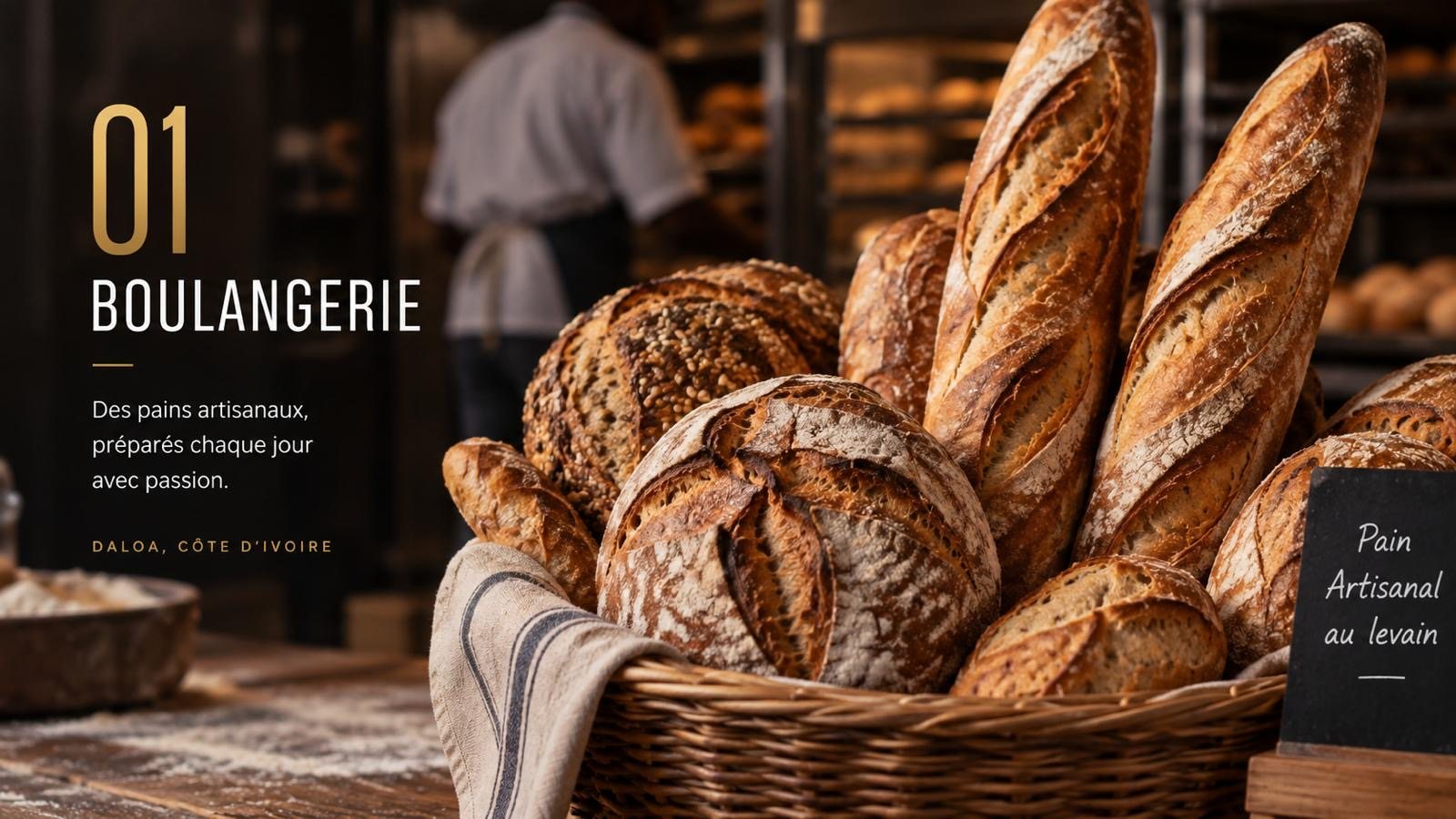 Boulangerie : des pains artisanaux au levain, préparés chaque jour