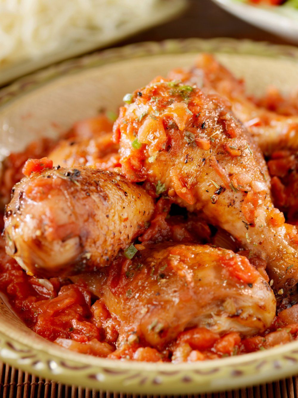 Poulet grillé sauté